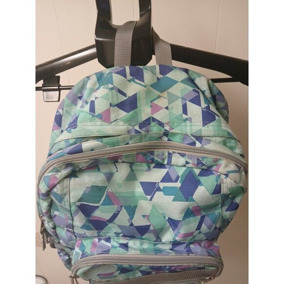 L.L.Bean Deluxe Book Pack Big  Geometric Blue Teal‎ !! - Picture 3 of 11